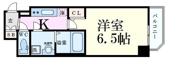 神戸駅 徒歩5分 15階の物件間取画像